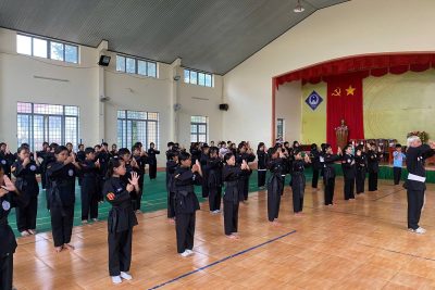 Câu lạc bộ chiêng tre và võ thuật vẫn hoạt động thường xuyên