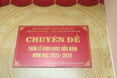 Tuần lễ sinh hoạt đầu năm của Trường PTDTNT THCS thị xã Buôn Hồ.