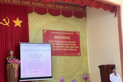 Chuyên đề về Giới tính và nạn tảo hôn của thị xã tổ chức tại trường