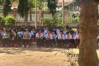 Đội phòng cháy chữa cháy tỉnh Đăk Lăk về, tuyên truyền, tập huấn cho CBGV và các em học sinh tại trường các phòng, chống cháy nổ tại cơ quan