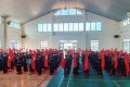 Liên đội PTDTNT THCSTX Buôn Hồ Sinh hoạt dưới cờ. Chào mừng Đại Lễ  30/ 04 kỷ niệm 50 năm giải phóng miền Nam thống nhất đất nước